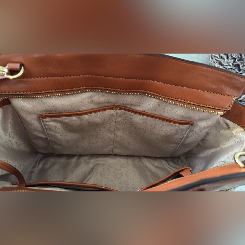 Michael Kors Tan and Brown Satchel - Picture 6 of 8